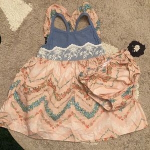 3/$18 Bonnie Baby Easter dress with Bloomers
